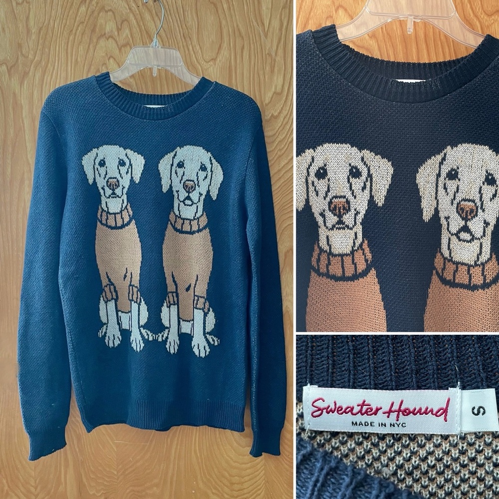 Sweater Hound custom retriever Labrador dog sweater, size small